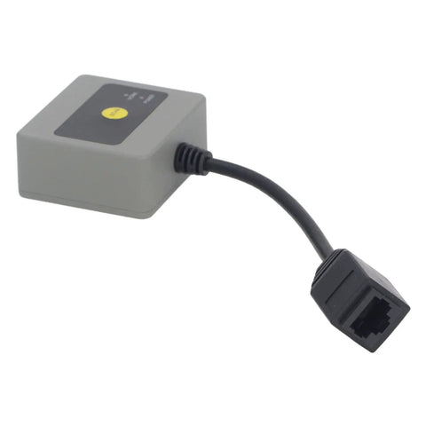 Fixed Mount Industrial Barcode Scanner With Beefy Aluminum Alloy Housing Reads 1D 2D And QR Codes Fast At 120fps Auto Sensing And Button Trigger
