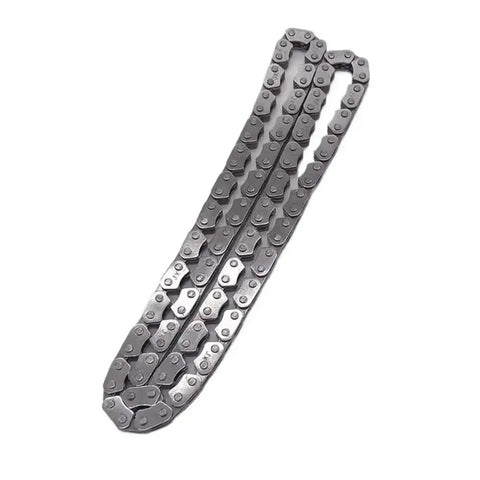 Upgrade Your Ride With A Killer Motorcycle Timing Chain That Fits GN250 GZ250 DR250 And SP250 Models Perfectly For Reliable Performance And Smooth Shifting On The Highway Or Dirt Track, detailed view of timing chain.