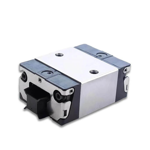 Front view of SKS Short Ball Slider 1pc Linear Guide Block R166231420, precision slide unit with sealed bearing for CNC automation.