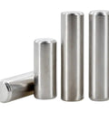 Sturdy 304 Stainless Steel Locking Pins and Locating Dowels Kit, 20mm Length, 50 Pieces, cylindrical pins close-up view.