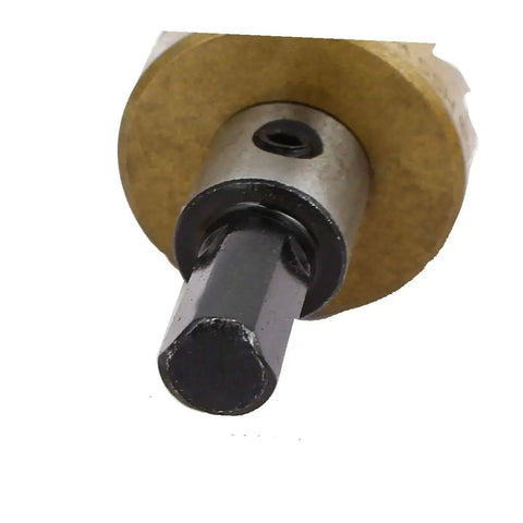 Close-up of 30mm Hole Saw Cutter Set With HSS Spring Loaded Twist Drill Bit 6mm Shank 14mm Cutting Depth 73mm Overall Length