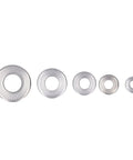 Conical Knurled Spring Washers Kit In 304 Stainless Steel Belleville Style Flat Washers 5 Sizes M4 M5 M6 M8 M10 Outdoor Construction And Electrical Maintenance Ready Heavy Duty All Purpose Hardware Set, five washer sizes