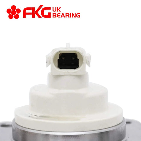 Close-up of Rear Wheel Bearing Hub Assembly Set Of 2 For 2000 2013 Chevy Impala 2005 2009 Buick Lacrosse 2002 2005 Chevy Monte Carlo 1997 2003 Pontiac Grand Prix Replacement Direct Fit, showing connector.