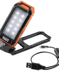 Go To Rechargeable LED Work Light With Kickstand And Magnetic Mount And Carabiner shown with USB-C cable