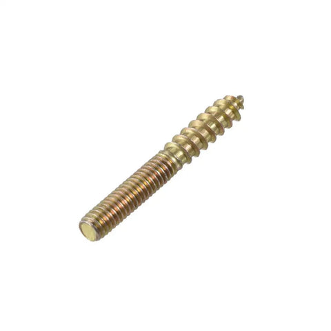 Heavy Duty M4 Double Headed Hanger Bolts With Self Tapping Half Wood Half Machine Threads Zinc Plated Steel Fasteners visible.
