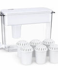 9L Water Dispenser System For Home Or Office, 40 Cup Countertop Hydration Station With 6 Certified Replacement Elements