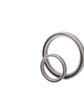 Thin Wall 68 Series Zero Type Deep Groove Ball Bearing With Iron Seal Precision Machining 689ZZ, pair of bearings, front view