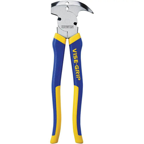 Fencing Pliers Ten And A Quarter Inch With Anti Pinch ProTouch Grips Machined Jaws And Nickel Chromium Steel For Metal And Wood Fence Posts