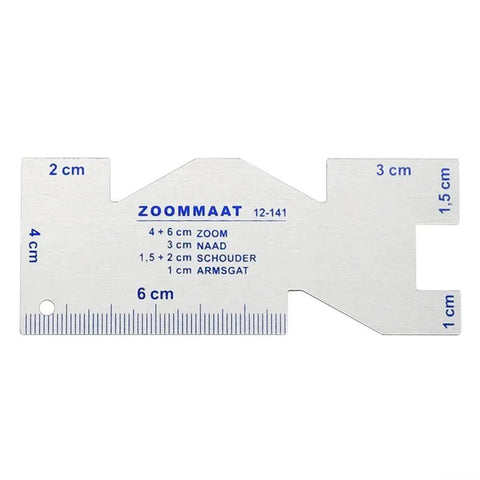 Seam Measuring Gauge Ruler For Quilting And Sewing Projects Ultrathin Aluminum Tool Template with markings and measurements
