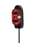 Diffuse Reflection Photoelectric Switch Proximity Sensor With Versatile NPN Or PNP Output, Detects Clear And Opaque Objects Non-Contact, Great For Industrial Automation, Conveyor Lines, And Robotic Systems, red lens close-up
