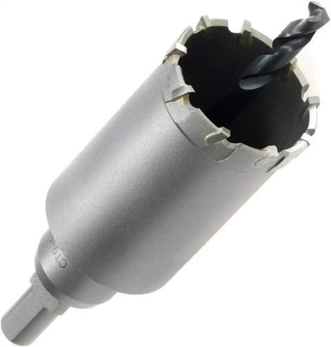Two And One Eighth Inch Carbide Tipped Lockset Hole Cutter For Drilling Lockset And Deadbolt Holes In Steel Doors