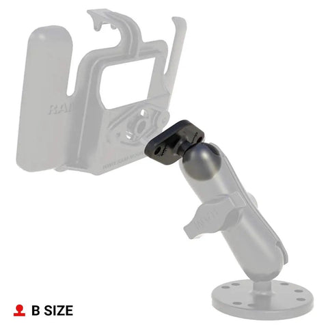 Diamond Plate Ball Base With 2 Hole AMPS Pattern For 1 Inch Ball Mounts Compatible With Device Holders And Mounting Systems