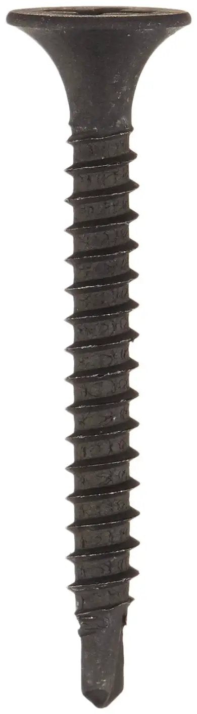 Bulk Five Pound Box Of Size 6 Fine Thread Self Drilling Phillips Drywall Screws featuring sharp drill nose and bugle head design.