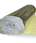 Heavy Duty Two Inch Thick Mass Loaded Vinyl With Foil Faced Quilted Fiberglass Decoupler Soundproof Barrier For Pipes Walls And Tanks Two Rolls Serving Up Two Seventy Square Feet Of Straight Up Big League Acoustic Noise Control Solutions, rolled-up view.