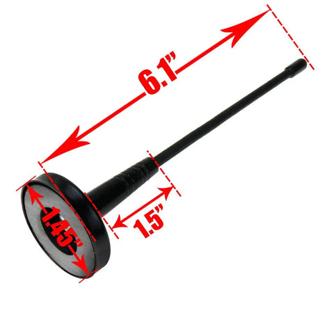 Universal Magnetic Base Decorative Car Antenna For Roof Mounts No Wire Needed Easy Tool Free Install With Strong Magnetic Grip