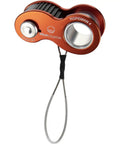 Ropeman 4 Ascender Ultra Lightweight Rope Clamp for climbing, bright orange finish with steel loop, fits 8-13mm ropes.