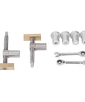 19mm Woodworking Desktop Clip Bench Dog Clamp Pro Grade Stainless Steel Brass Alloy with wrenches and bench hold fixtures