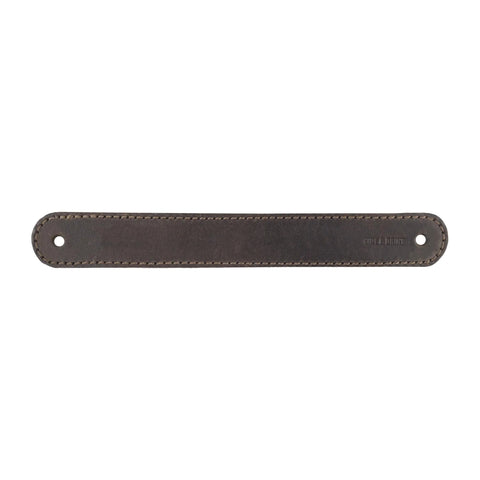 Set Of Four Full Grain Leather Drawer Handles Handmade In Bourbon Brown With Pre Made Holes For Easy Installation Durable And Stylish Furniture Hardware For Dressers Armoires And Cabinets Ideal For DIY Renovations