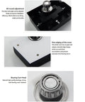 Component details of Heavy Duty Glass Door Pivot Hinge Kit 120kg Load Hidden Hinges Any Angle Positioning Self Closing Cafe And Restaurant Door