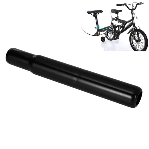 Two Pack Black Steel Seat Post 25.4mm Diameter, 180mm Long, 1 Inch Seatpost, Replacement For Kids Bikes, Trikes, And Toddler Balance Bikes