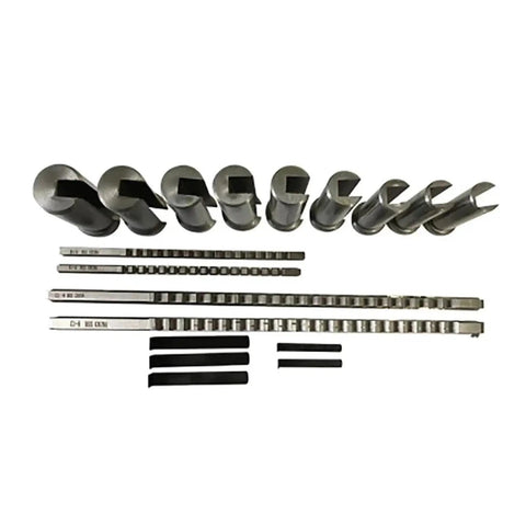 Keyway Broach Kit 18 Piece HSS Metric Set For CNC Machining With Precision Ground Teeth Includes 4mm 5mm 6mm 8mm Broaches