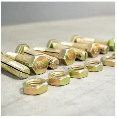 Slotted Bolts And Nuts Pack Of 8 For Ground Anchor Brackets And Straps, Complete Anchor Security For Manufactured Home Anchors