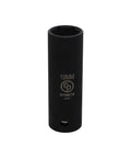 Rock Solid Deep Impact Socket 19 Mm One Half Inch Square Drive Extra Thin Wall Chrome Molybdenum Steel, black finish.