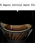 No Sweat Bean To Cup Coffee Maker With One Touch Espresso Button And Smart Temperature Control For Barista Quality Sips And Stress Free Daily Grinds Silver, showing 90-degree vertical water flow during brewing.