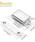 Heavy Duty 30 Lb Stainless Steel Cabinet Magnetic Door Catch Set Built To Last With Tough As Nails Strong Pull Magnetic Latch