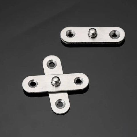 Heavy Duty Stainless Steel Pivot Door Hinges 12-Piece Set For Hidden Doors Smooth And Quiet Opening And Closing Silver Finish displayed