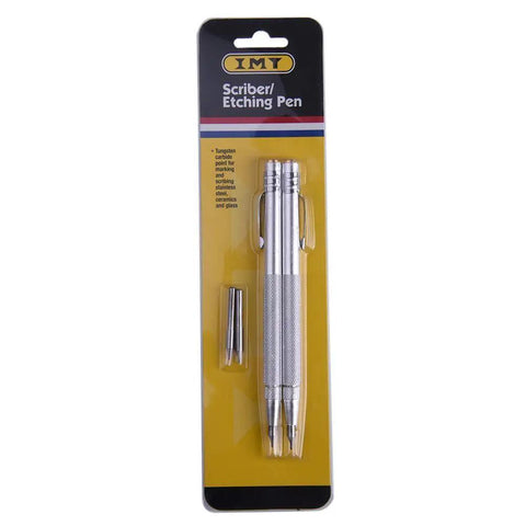 Tungsten Carbide Tip Scriber 2 Pack Hand Drill Aluminum Etching Engraving Pen With Clip And Magnet For Glass Ceramics