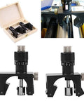 Magnetic Planer Knife Setting Jig Easy Two Piece Blade Alignment Tool for Woodworking shown in close-up view.
