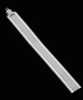 SF15-150 thin-film pressure sensor strip, 150 mm by 15 mm, white flexible sensor with two leads.