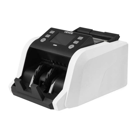 VEVOR High Speed Money Counter Machine For Dollars And Euros 1200 Bills Per Min Mixed Denomination cash register with TFT display