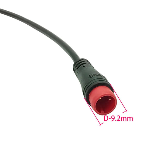 Pro Grade 2Pin 1T2 Brake Cable For E Bike And Scooter Brake Signal Sensor Wire 44Cm Waterproof Extension Y Splitter Universal E Bike Brake Adapter Cable Durable Copper Core Build