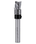 Top Shelf Garosa Spiral Flush Trim Router Bit 3/8 Inch Diameter With One Half Inch Cutting Length For Perfect Template Trimming And Cool Chip Removal On All Wood Projects Like A Boss.