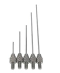 Needle Contact Point Sets For Dial Indicator And Depth Gauge, 4-48 UNF Thread Shank, 1mm Diameter Stem, 10mm To 50mm Lengths