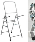Lightweight Aluminum Archery Target Stand For Bag Targets And EVA Foam Targets, adjustable with close-up details of joints and feet