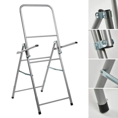 Lightweight Aluminum Archery Target Stand For Bag Targets And EVA Foam Targets, adjustable with close-up details of joints and feet