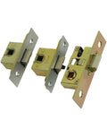 Heavy Duty Stainless Steel Single Deadbolt Lock Cylinder Straight Shooter Swap For Bathroom Doors with visible locking mechanisms.