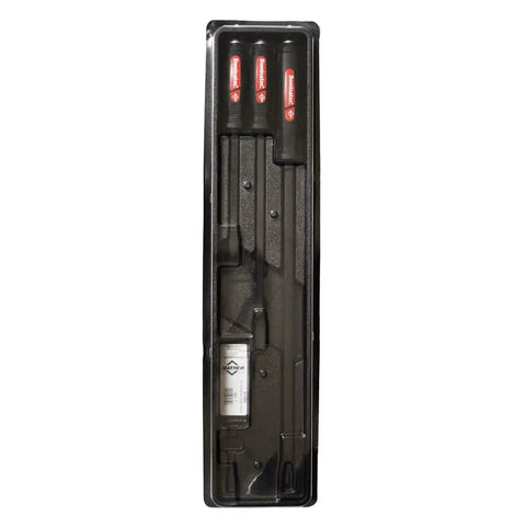 Dominator Pry Bar Set 3 Piece Straight Pry Bars With Black Oxide Finish, showing 12in 17in and 25in bars in packaging