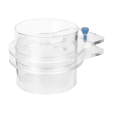 Pssopp Adjustable Automatic Acrylic Fish Feeder For Aquariums With Plastic Screws, Prevents Food Drift And Ties Securely To Tank. Durable Transparent Design For Long Lasting Performance In Home And Office Tanks. Perfect For Betta, Goldfish, And