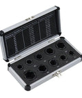 10 Piece Short Socket Bolt Extractor Set For 9-19mm Nuts, Metric Nut Remover Kit With Aluminum Carrying Case, Pro Grade Chrome Vanadium Steel