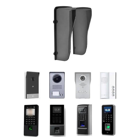 Weatherproof Doorbell Cover For Outdoor Intercom And Keypad Built To Last Rugged PC Protective Housing displayed with intercoms