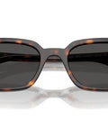 Zaya Square Sunglasses With Bio Based Havana Frames For Narrow Faces, Eco Conscious Retro Style Shades, 50mm Lenses