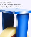 Rock Solid Heavy Duty 8 And 12 Inch Nylon Swivel Casters With Secure Wheel Locks Iron Core Build thick steel plate bracket close-up.