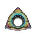 CVD Coated Lathe Carbide Insert, 55° Diamond for Steel and Stainless, WCMT050308 SF, Universal SWGCRL Tool Holder Compatible