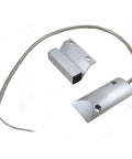 Kickass Heavy Duty Garage Roller Shutter Contact Sensor Security Alarm Switch With Long Armored Cable, metallic design and flexible connection.