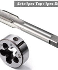 Pro Grade M20 X 1.5 Tap And Die Set For Fresh Or Repaired Threads High Speed Steel HSS Straight Fluted Tap And Round Die