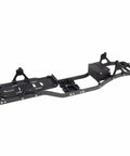 Side view of Carbon Fiber Crawler Chassis Frame Kit With 4.3mm CNC Metal Build For Axial SCX10 II RC Truck, black and lightweight.